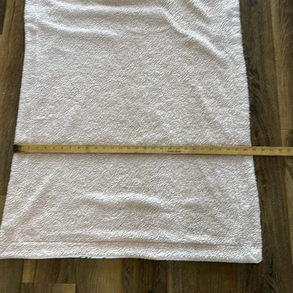 Pink Floral Pink Sherpa, Baby Blanket super soft